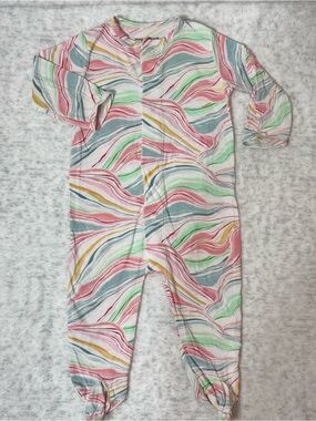 Magnetic Me Baby Pastel Marble Swirls Footed Magnetic Sleeper 3-6M Modal Retro